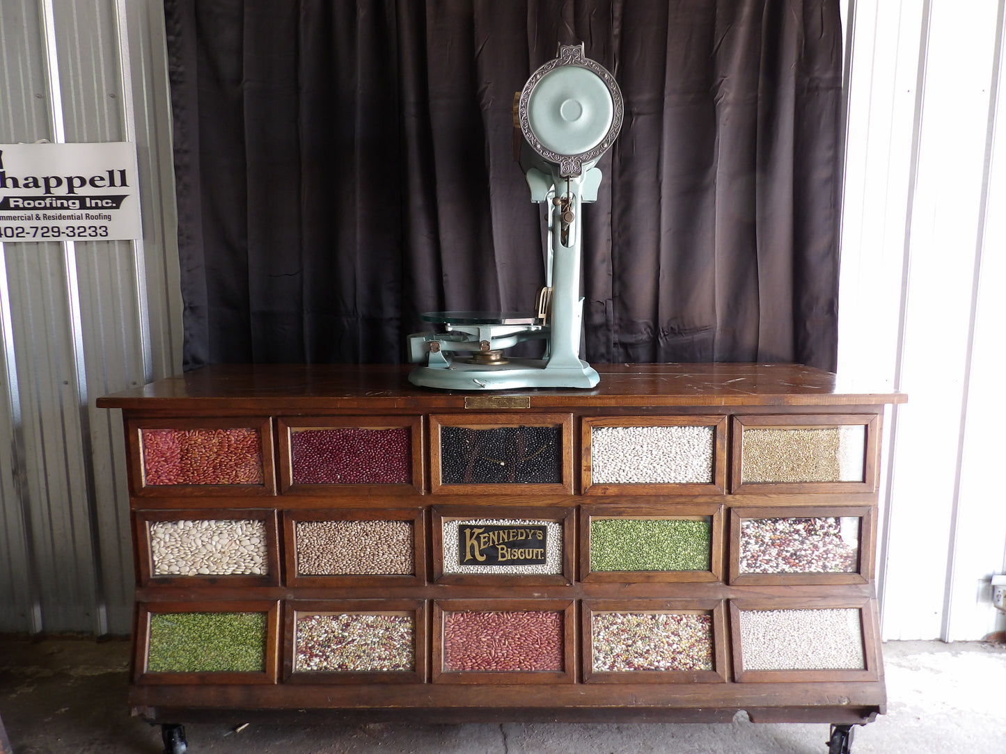 Country Store Dayton Barrel Scale Ornate General Kitchen Antique Vintage