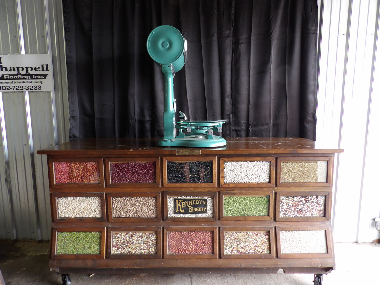 Country Store Dayton Countertop Barrel Scale Kitchen General Antique Vintage