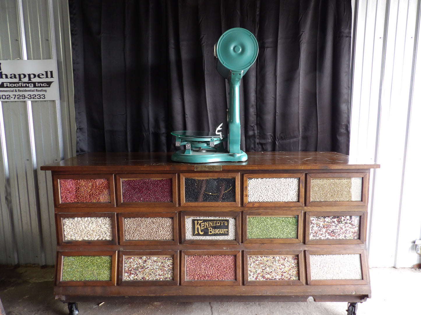 Country Store Dayton Countertop Barrel Scale Kitchen General Antique Vintage