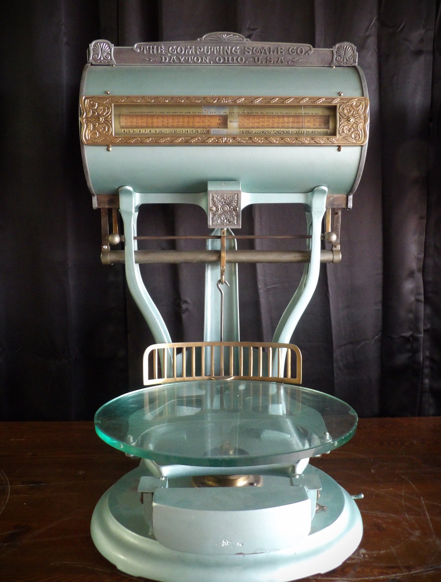 Country Store Dayton Barrel Scale Ornate General Kitchen Antique Vintage