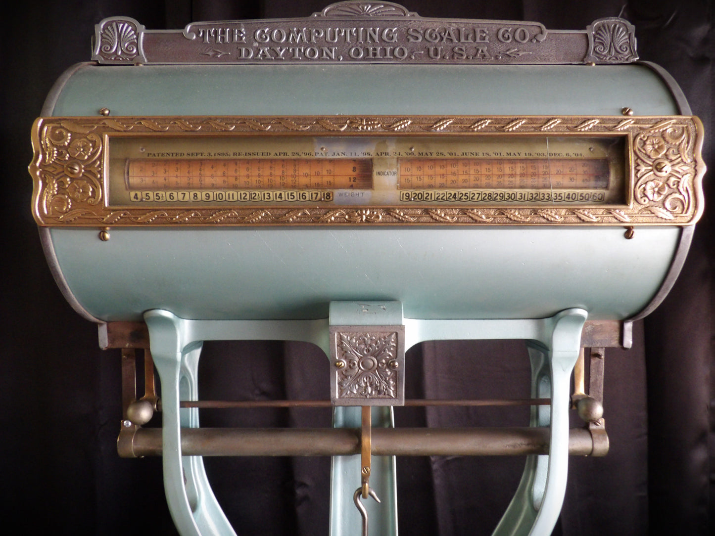 Country Store Dayton Barrel Scale Ornate General Kitchen Antique Vintage