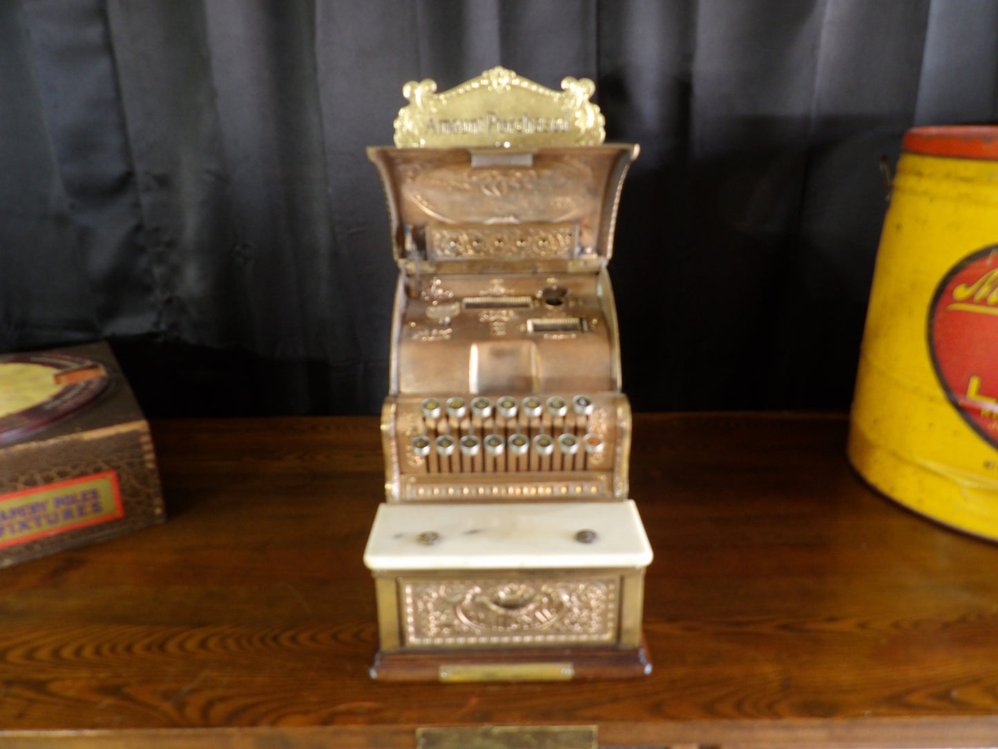 Antique National Cash Register Candy Country Store General Mercantile Ornate