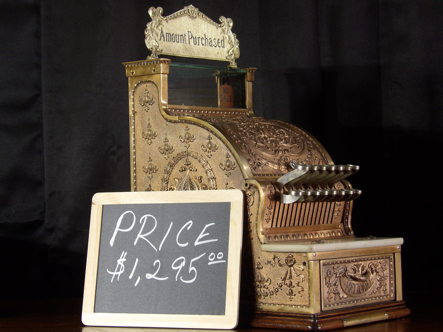 Antique National Cash Register Candy Country Store General Mercantile Ornate
