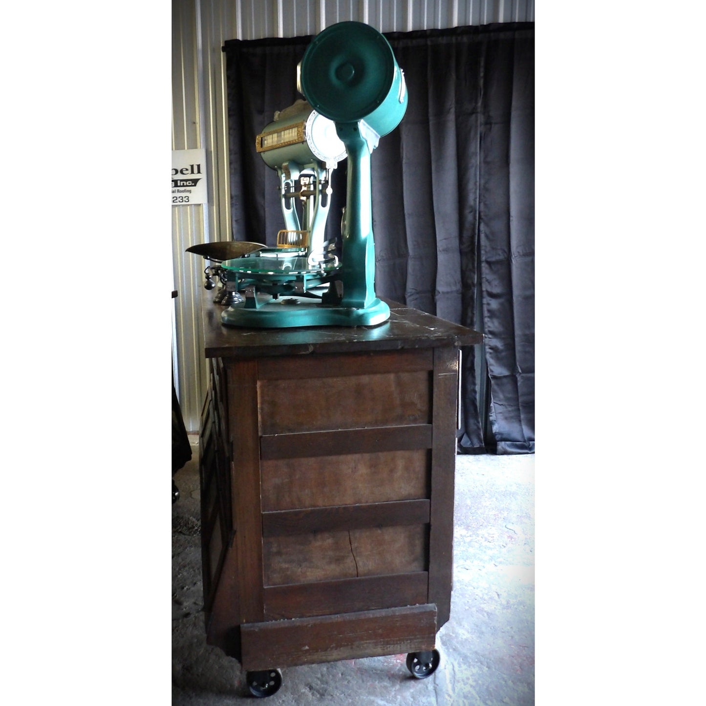 Sherer Seed Bean Counter Cabinet Kitchen Island General Store Country Store