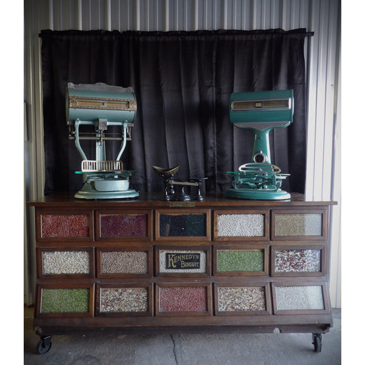Sherer Seed Bean Counter Cabinet Kitchen Island General Store Country Store