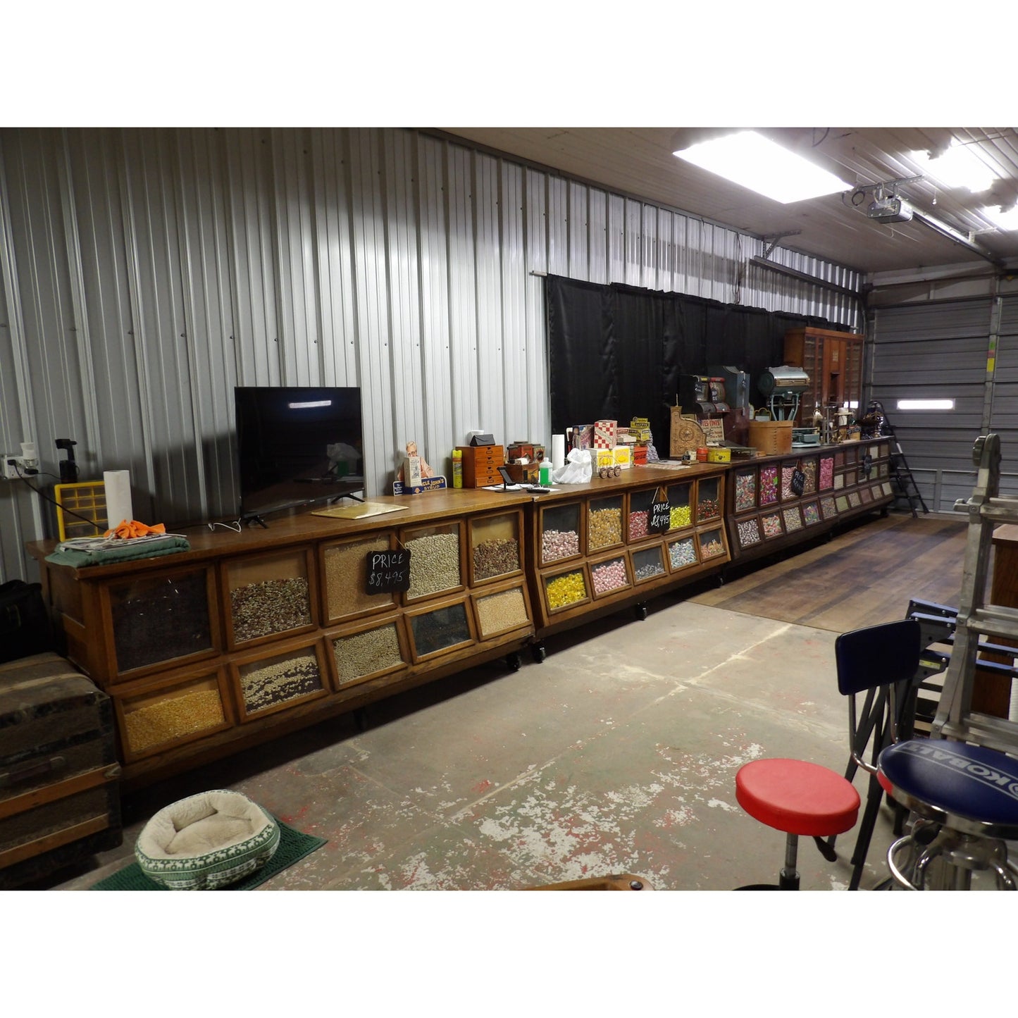 Sherer Seed Counter Cabinet Kitchen Island Country Store