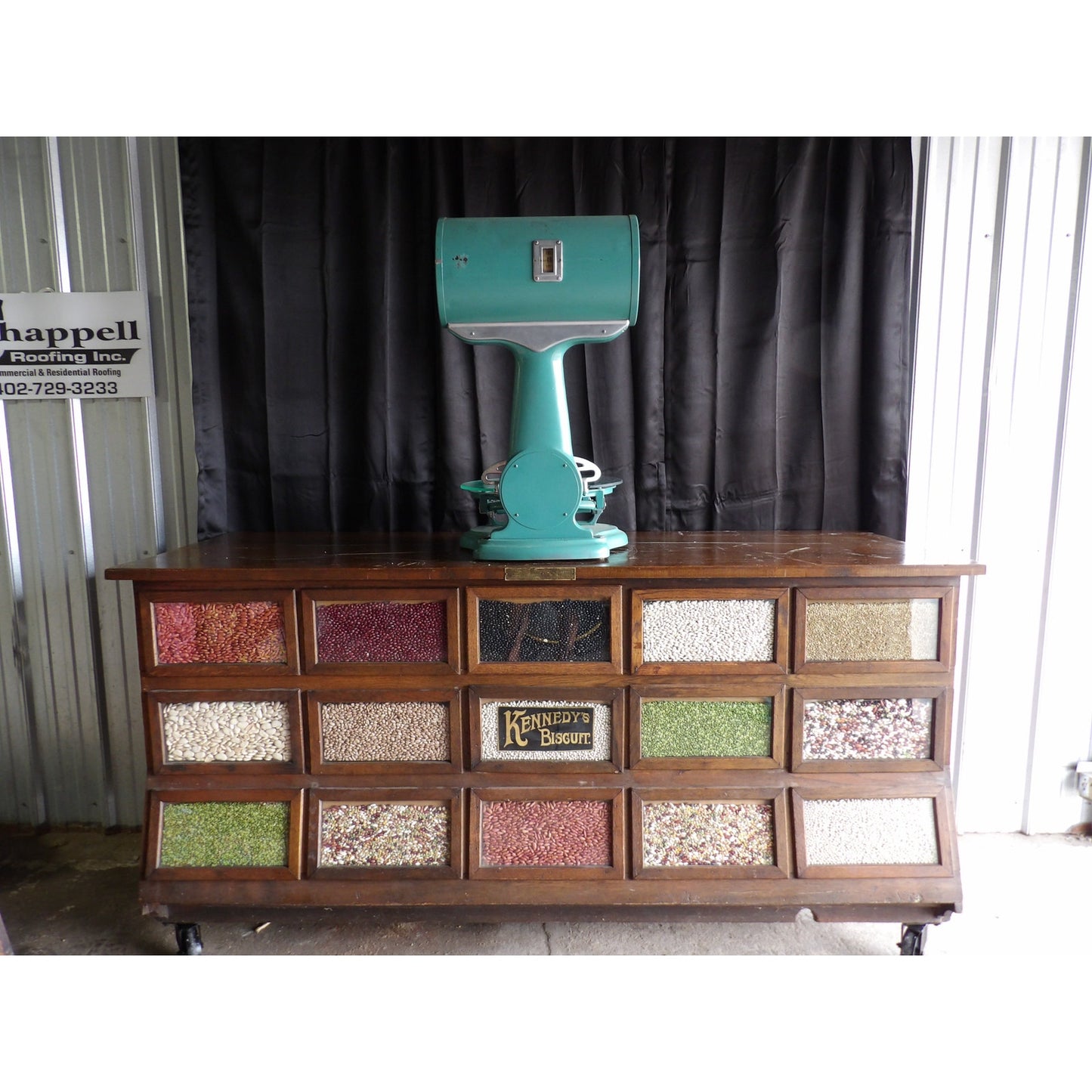 Country Store Dayton Countertop Barrel Scale Kitchen General Antique Vintage