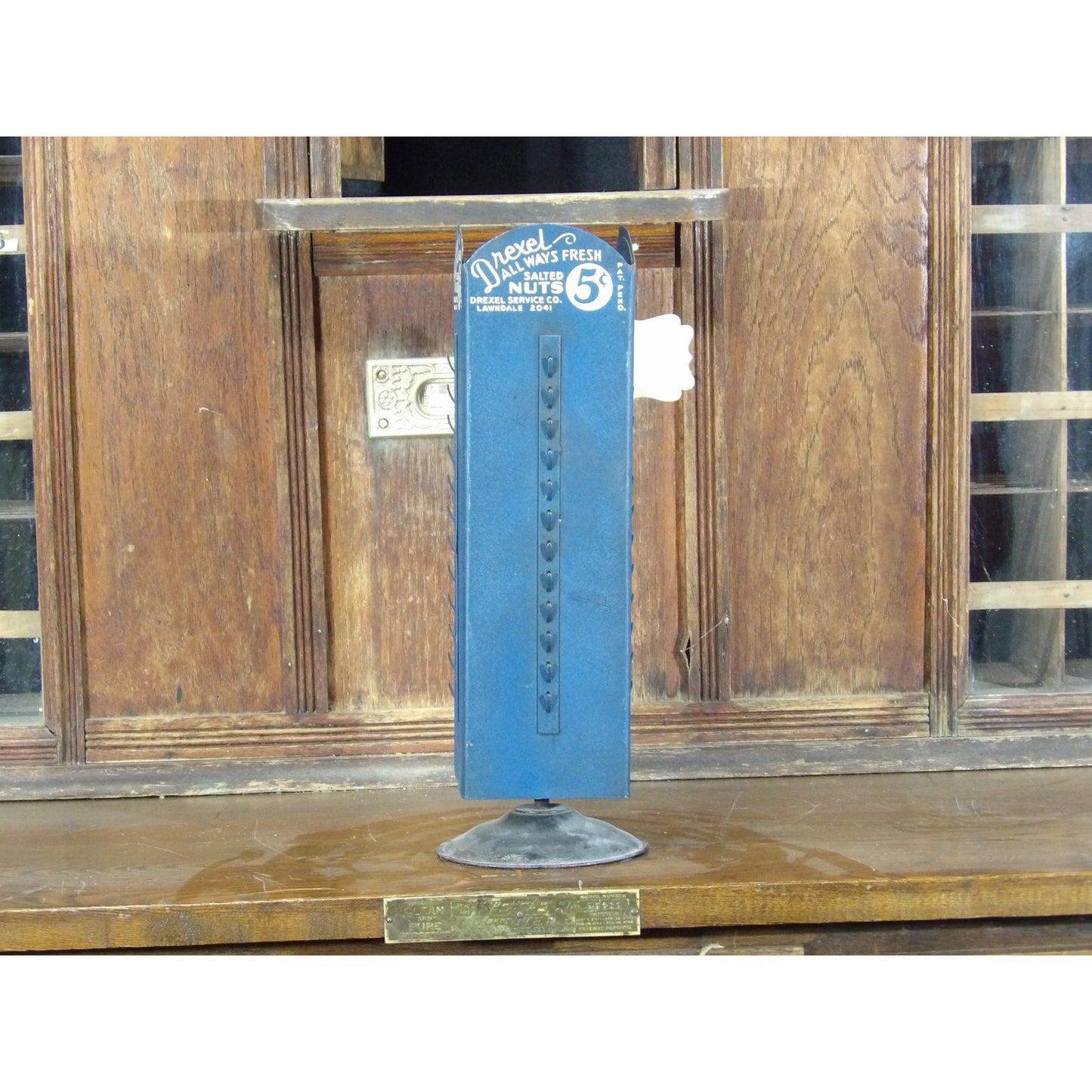 Antique Country Store Drexel Salted Nuts 5 Cent Display