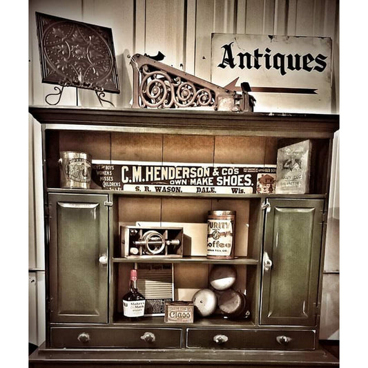 Farmhouse Cupboard Hutch Cabinet Display