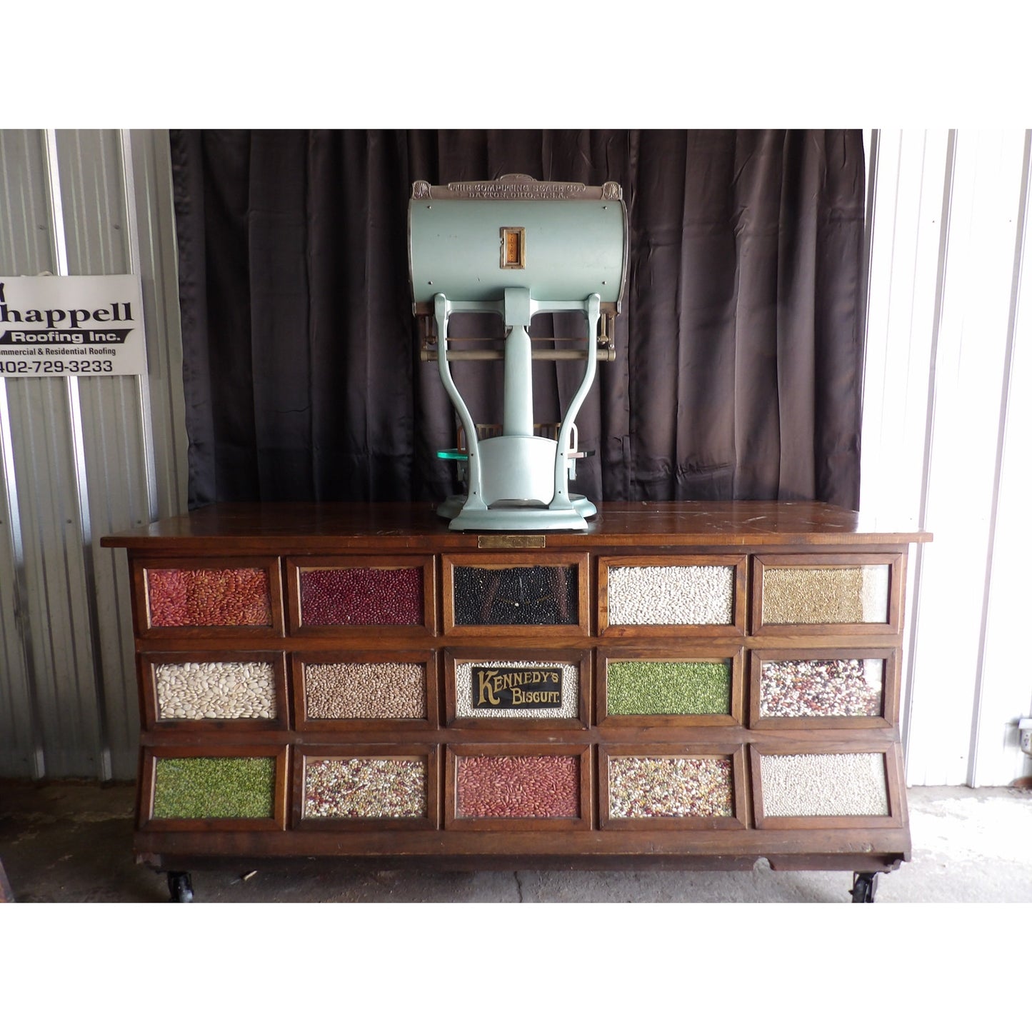 Country Store Dayton Barrel Scale Ornate General Kitchen Antique Vintage