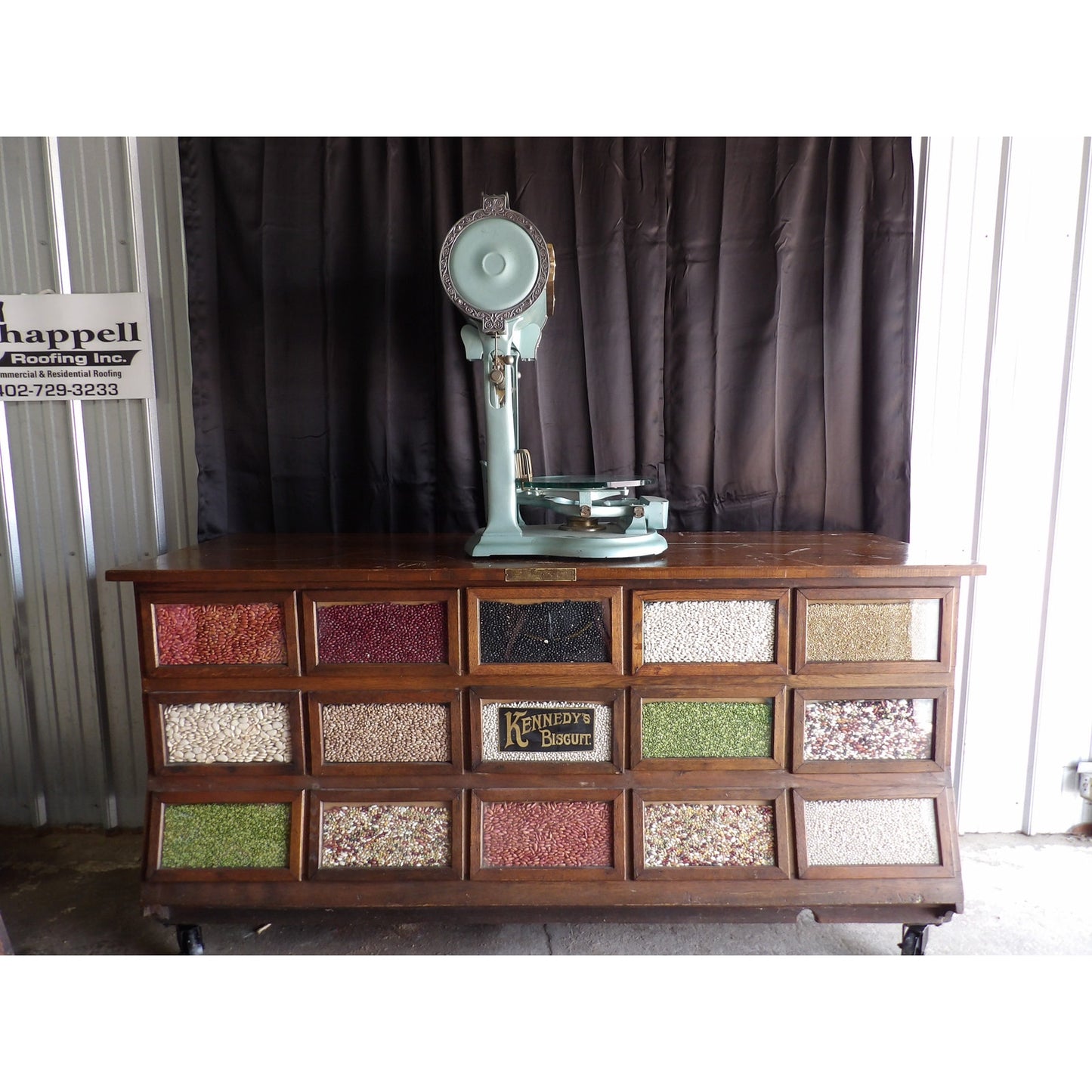 Country Store Dayton Barrel Scale Ornate General Kitchen Antique Vintage