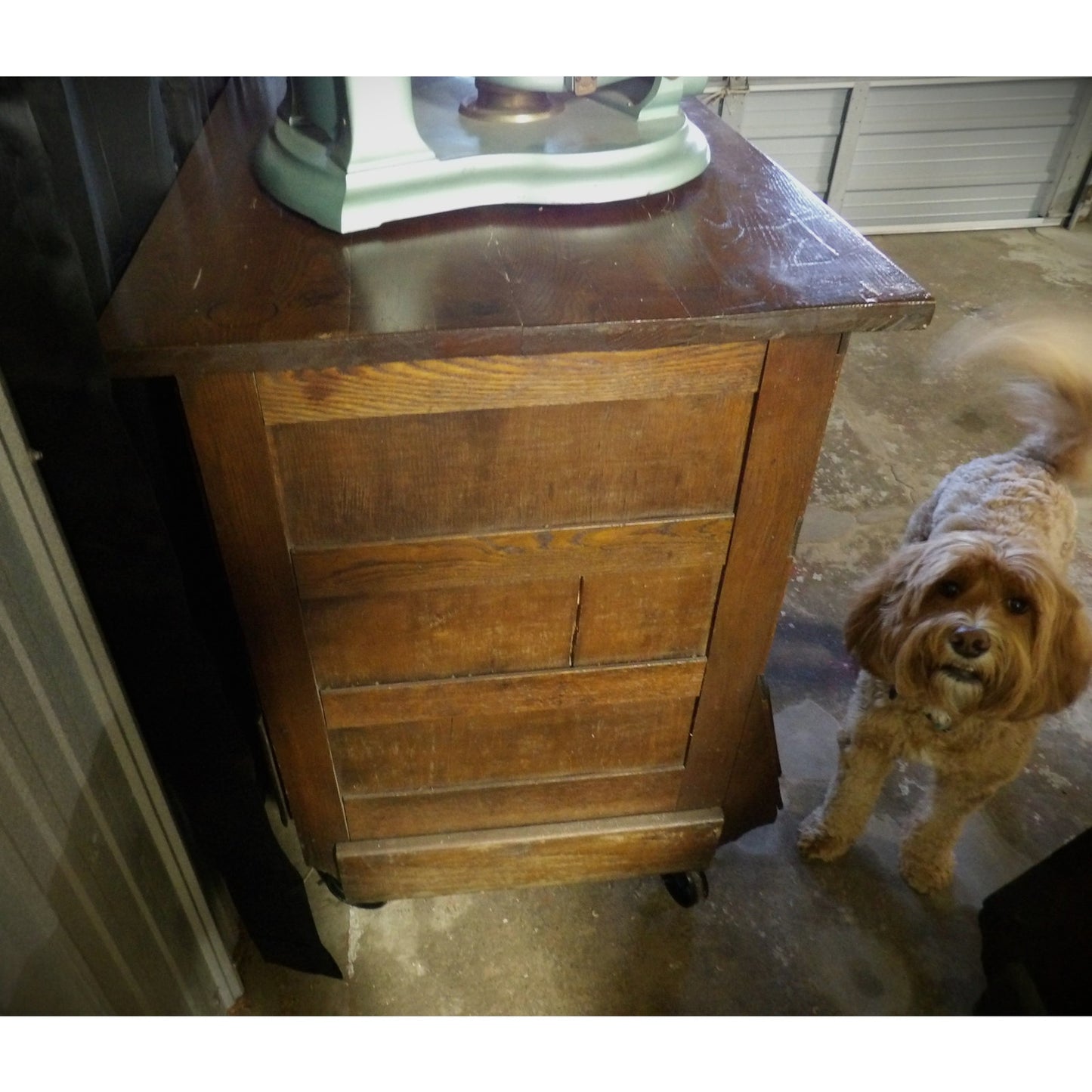 Sherer Seed Bean Counter Cabinet Kitchen Island General Store Country Store