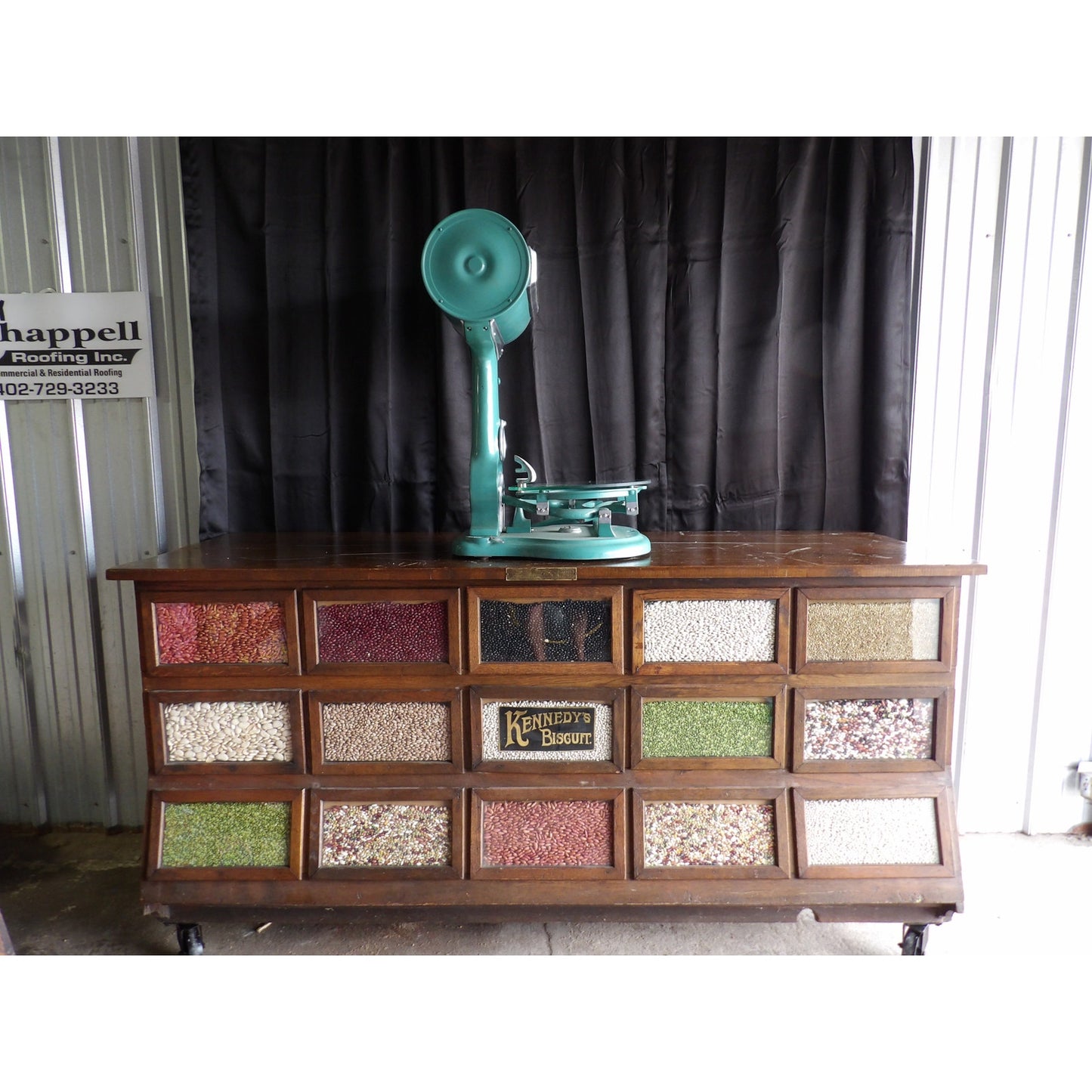 Country Store Dayton Countertop Barrel Scale Kitchen General Antique Vintage